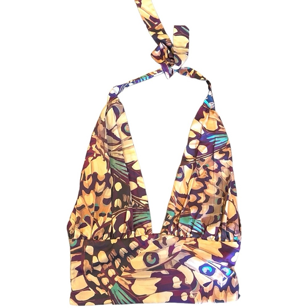 Forever 21 Tie Neck Halter - size S